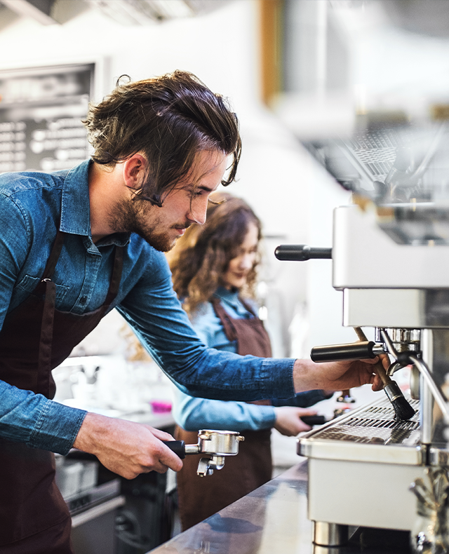 barista coffee making