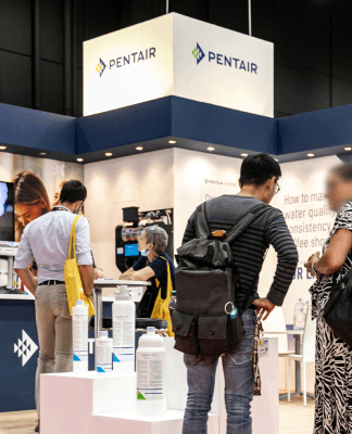 Pentair trade show stand